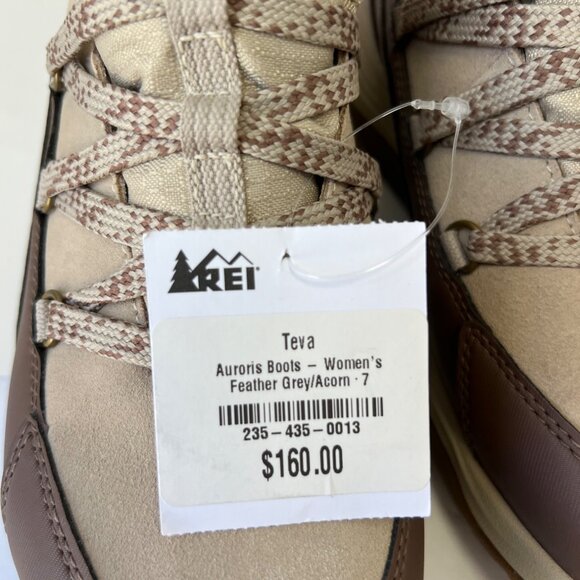 Teva Auroris Boots Waterproof Ankle High Boots Tan Brown Women Size 7 - Picture 8 of 8